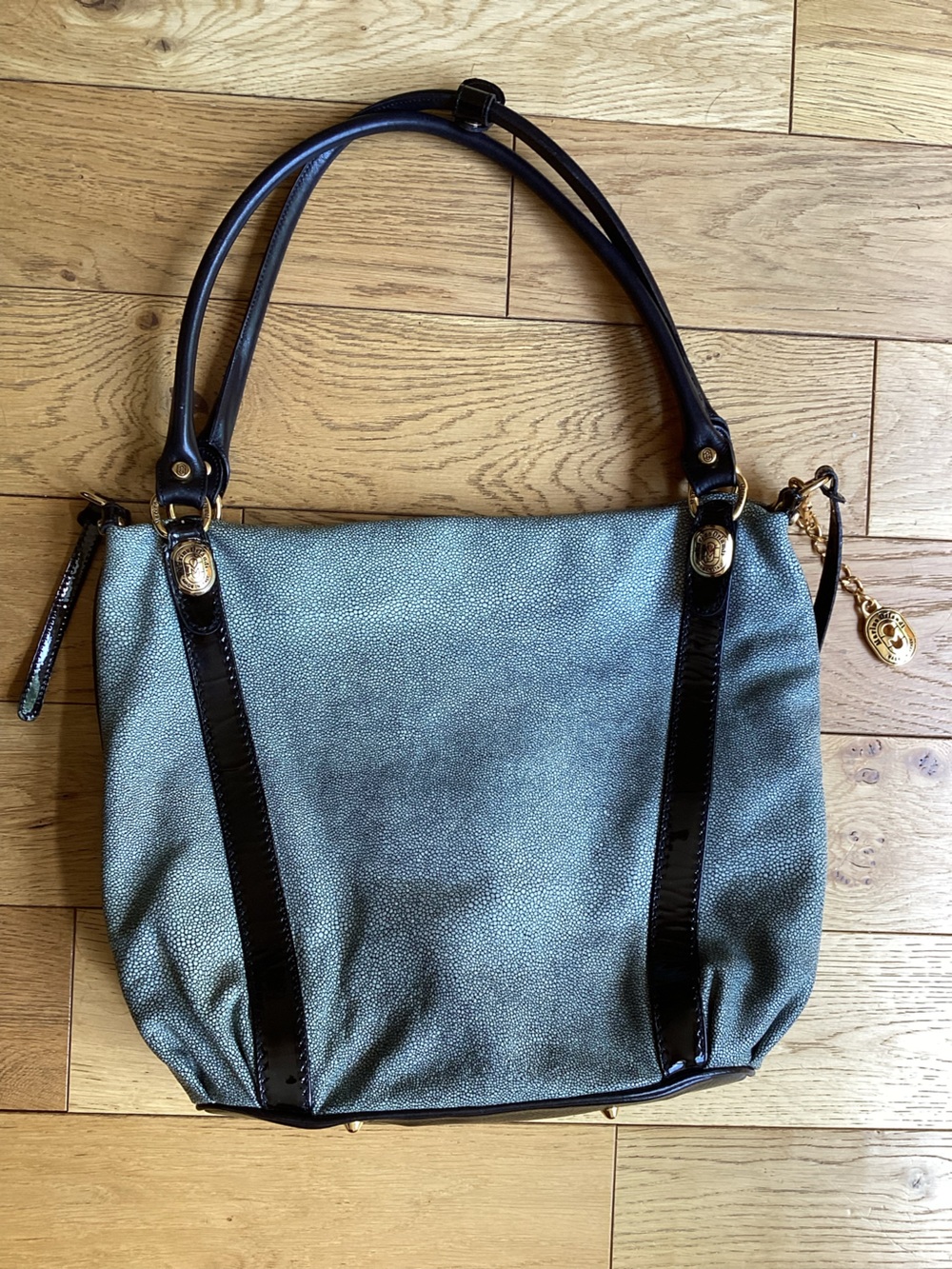 Marino Orlandi  Black and Gray Tote